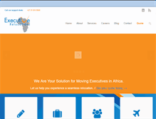 Tablet Screenshot of executiverelocationsafrica.com